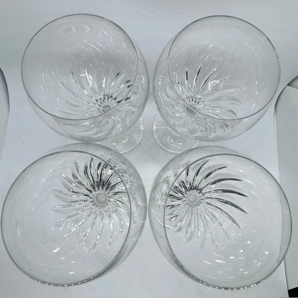 Romantique 8oz Wine Glasses by GORHAM CRYSTAL Set of 4